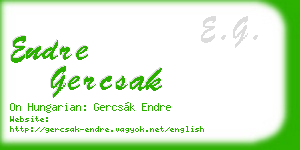 endre gercsak business card